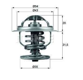 MAHLE TX10987D Termostat ( 87° ) Vag 1.9tdi